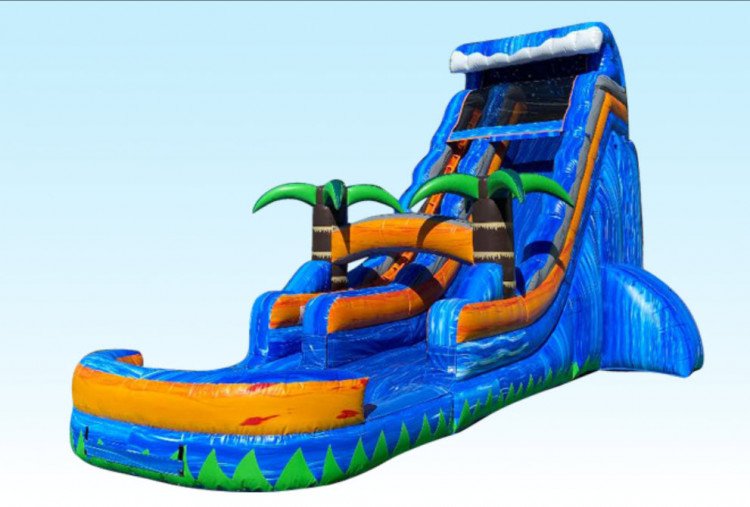 18' Tropical Paradise Water Slide