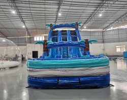 18 Cayman Crush center climb 2023031173 1 16' Cayman Crush Dual Lane Water Slide - NEW