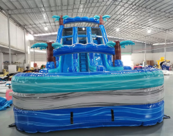 18 Cayman Crush center climb 2023031238 1 16' Cayman Crush Dual Lane Water Slide - NEW