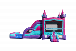 C2031 Lucky20Princess202.020Pool20and20Stopper20Combo HR 02 1715707387 Pink Castle Bounce House W/Slide Combo (WET/DRY)- NEW