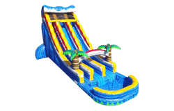 BouncingAngels WSD225 22FtDualTropicalWaveWaterslide 700x 17399815 1 22' Summer Oasis Water Slide- NEW