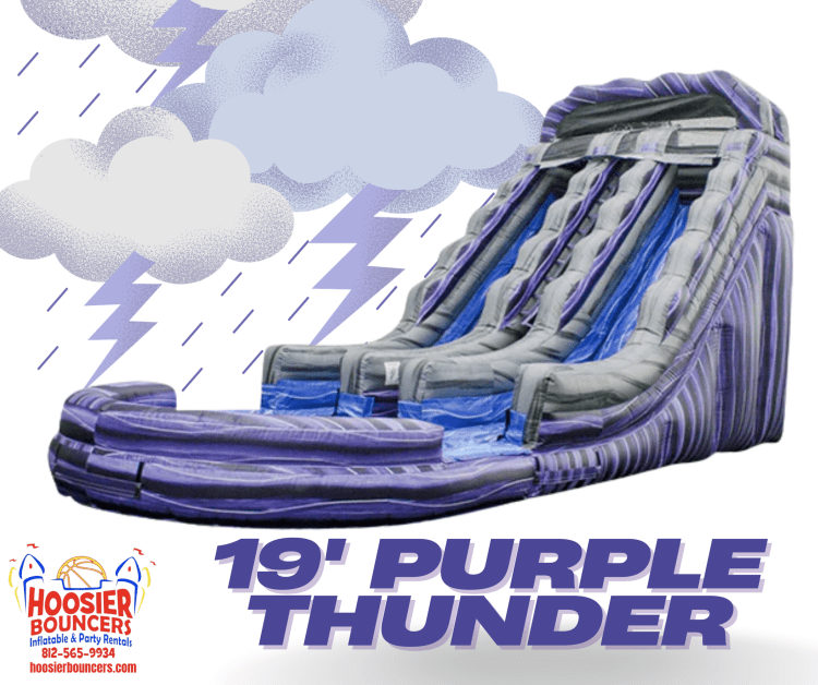19' Purple Thunder Dual Lane Water Slide (Coming Spring 2026) 19' Purple Thunder Dual Lane Water Slide (Coming Spring 2026)